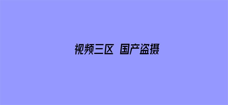 >视频三区 国产盗摄横幅海报图